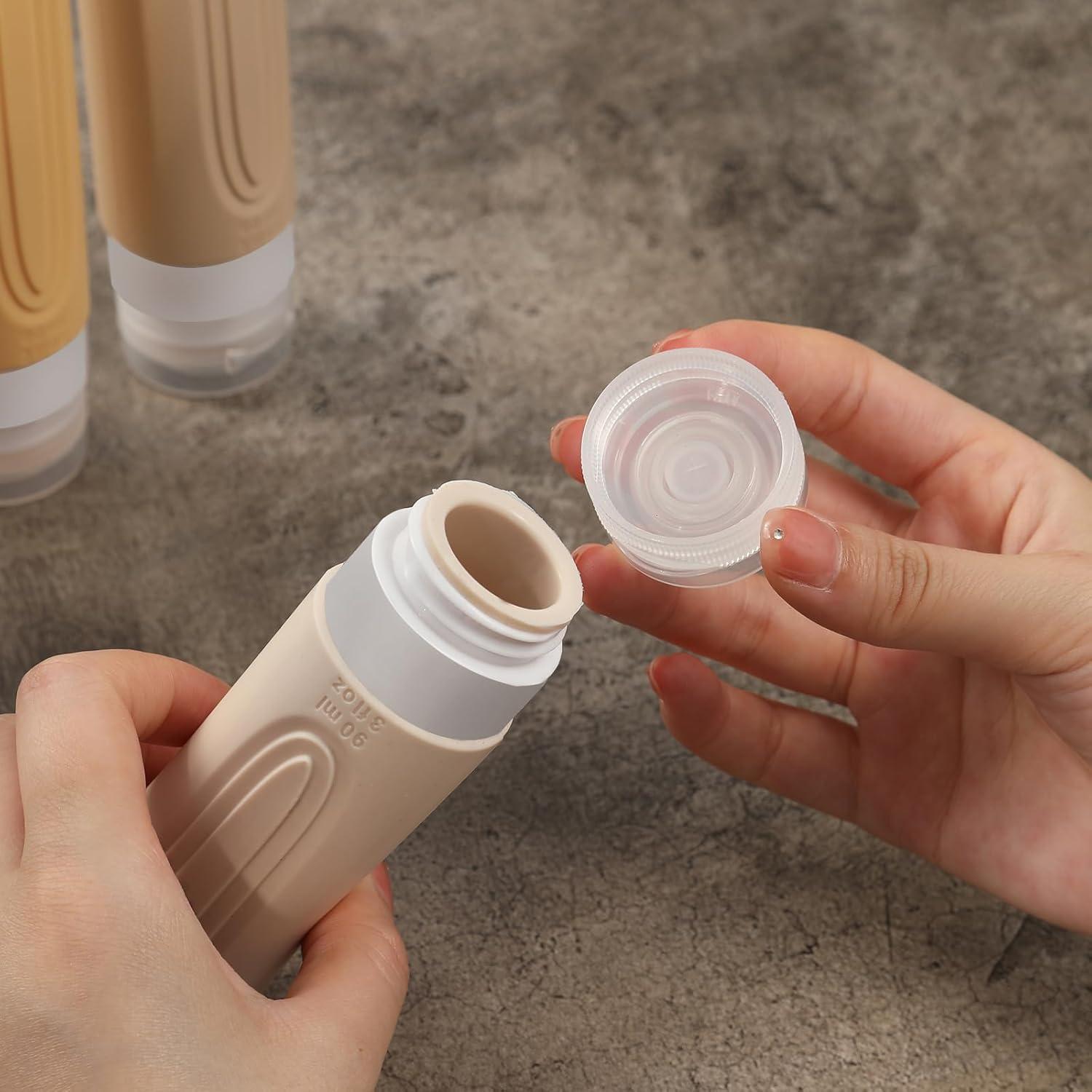 Botellas de Viaje CHEODIN 5 Piezas 88.7ml Aprobadas por TSA