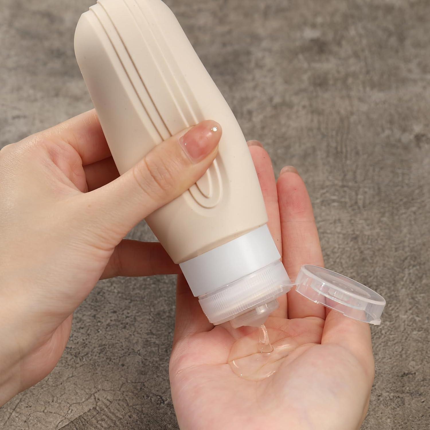 Botellas de Viaje CHEODIN 5 Piezas 88.7ml Aprobadas por TSA