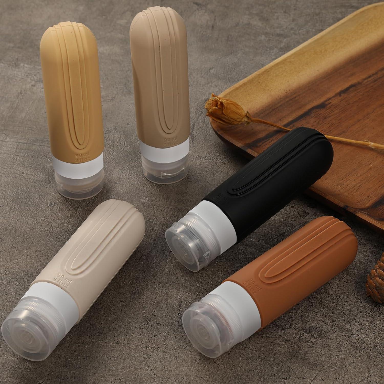 Botellas de Viaje CHEODIN 5 Piezas 88.7ml Aprobadas por TSA