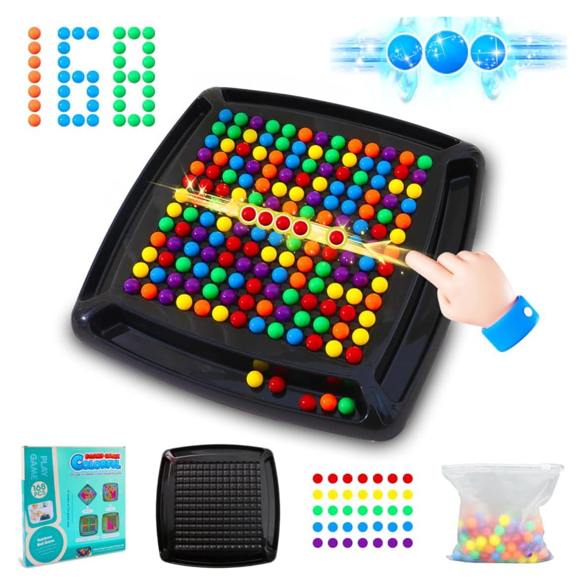 Juego de Mesa Doble Doble Moiegouct con 168 Canicas