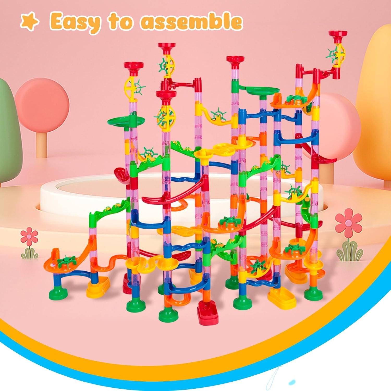 LovesTown Set 133 Piezas Carrera de Canicas Juguete Educativo