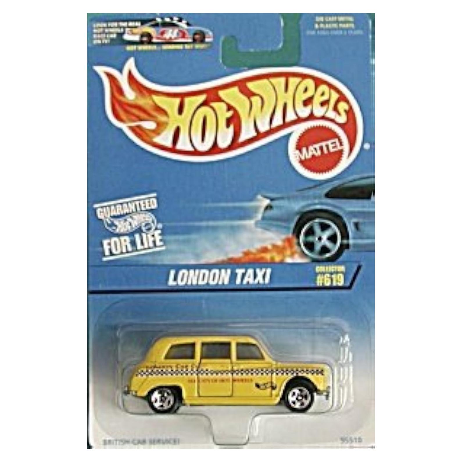 Hot Wheels Taxi de Londres #619 Escala 1:64 Amarillo