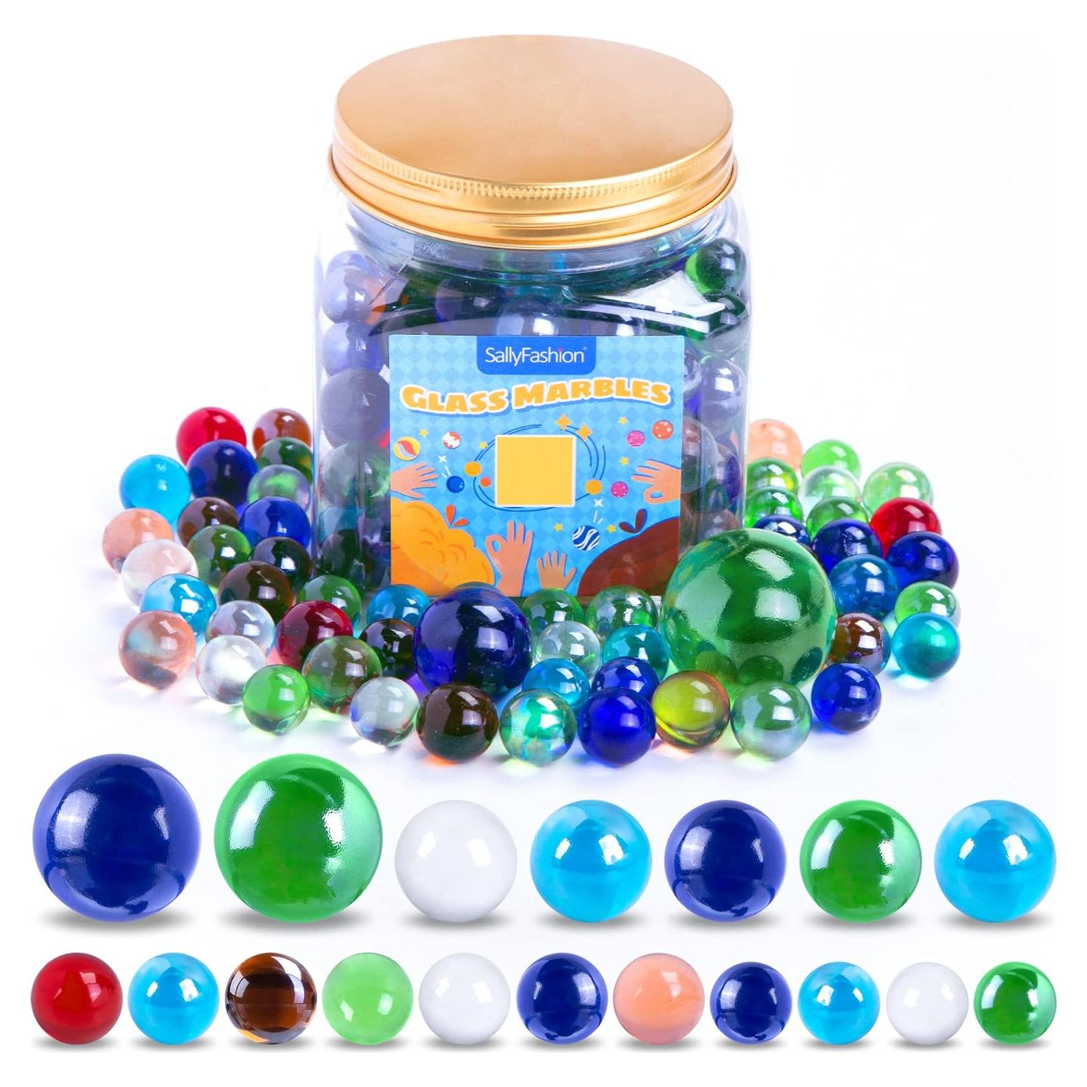 Canicas de Vidrio 145PCS SALLYFASHION para Juegos y Decoración