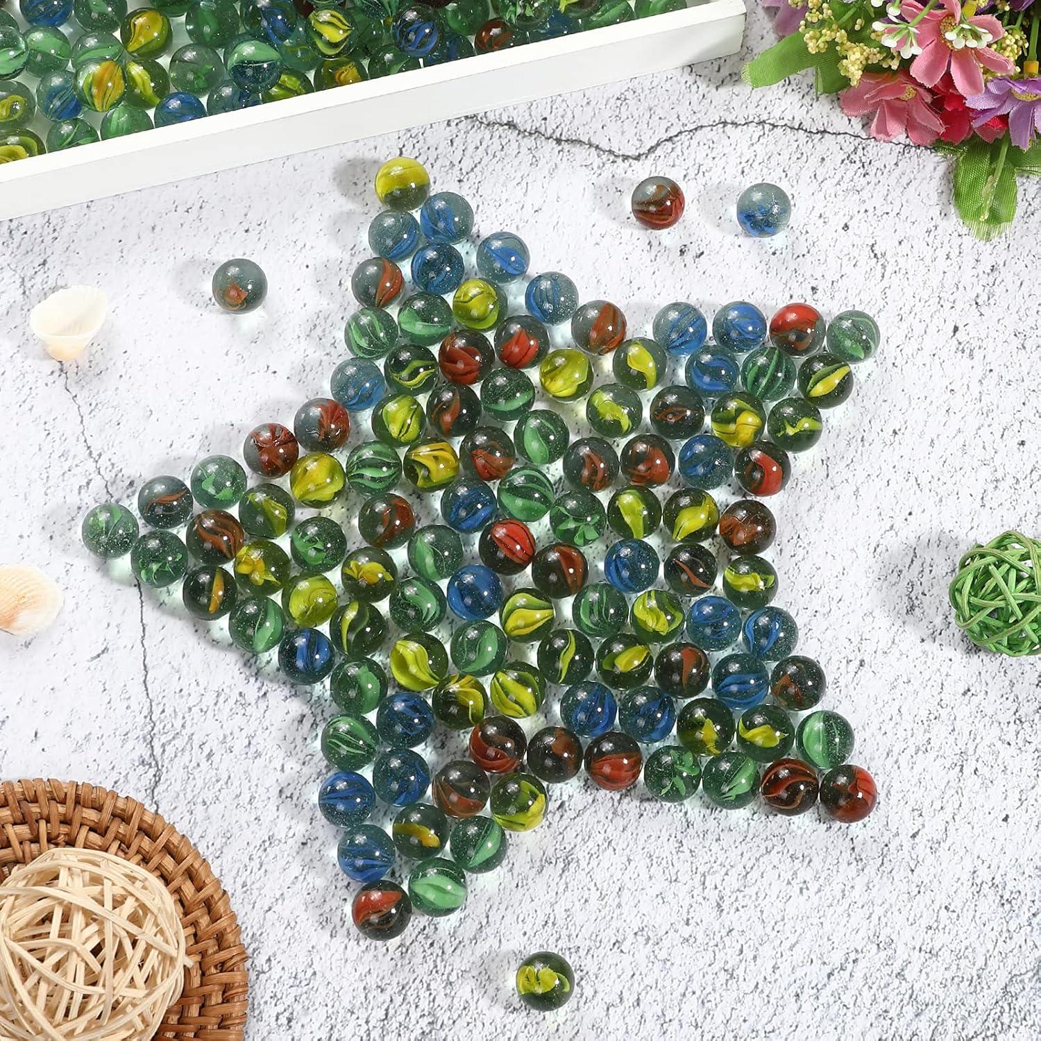 400 Canicas de Ojo de Gato CHU KE 1,42 cm para Juegos