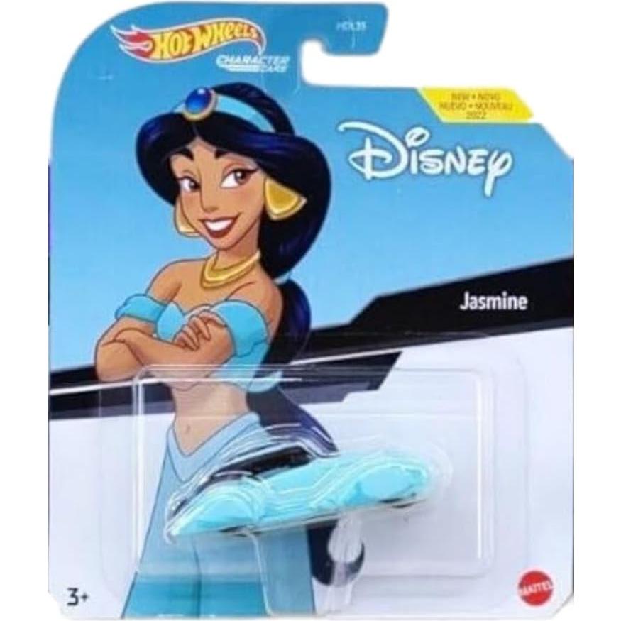Colección de Autos Disney Hot Wheels Aladino y Jasmine - 2 Piezas