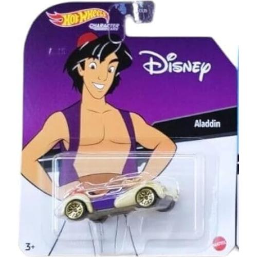 Colección de Autos Disney Hot Wheels Aladino y Jasmine - 2 Piezas
