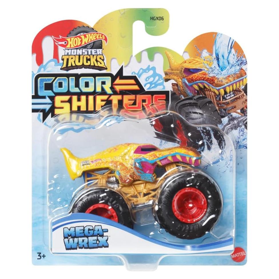 Hot Wheels Monster Trucks Color Shifters Mega-Wrex 2023
