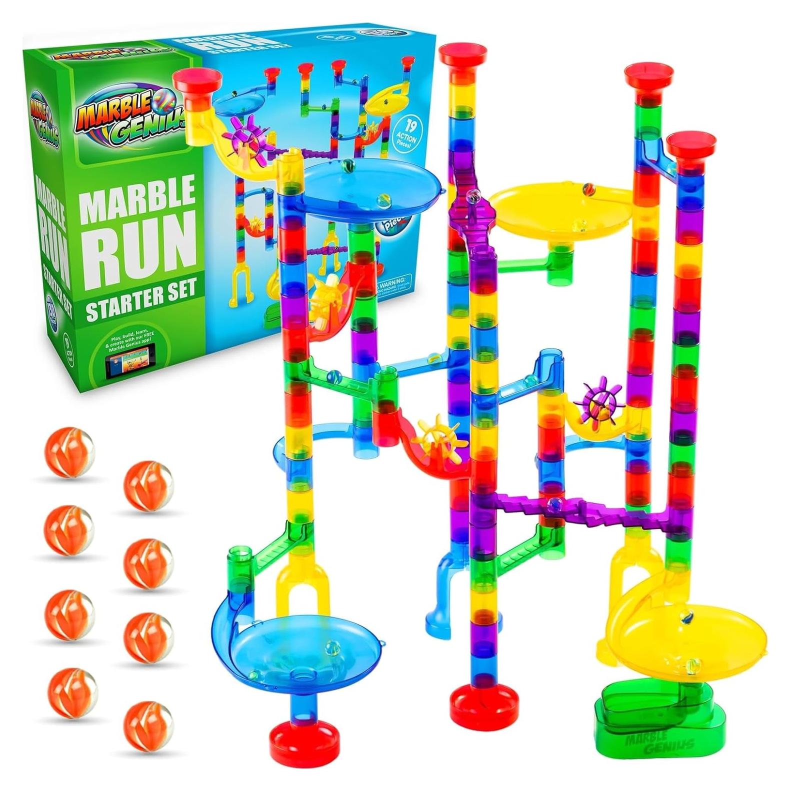 Juego de Canicas Marble Genius - 130 Piezas para Niños
