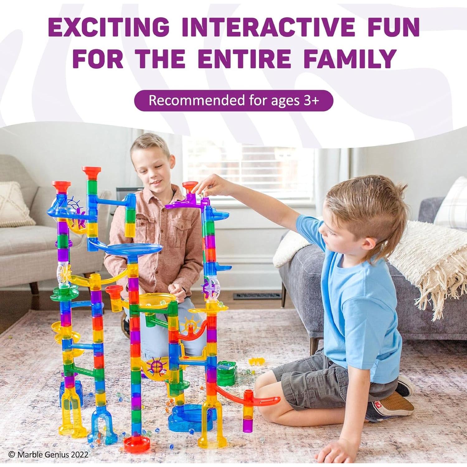 Juego de Canicas Marble Genius - 130 Piezas para Niños