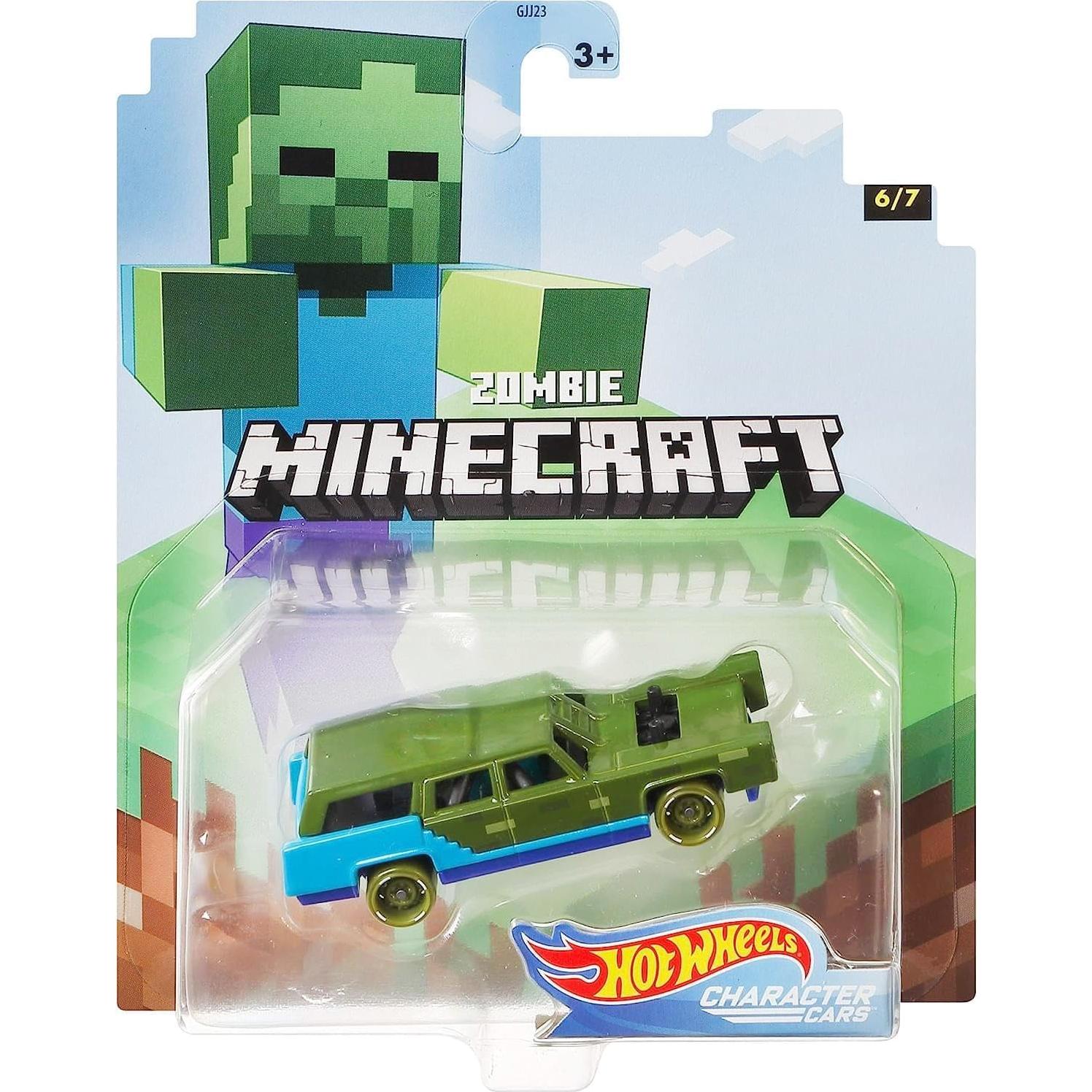 Hot Wheels Minecraft Vehículo Zombi 1:64 Mattel - 7.62 cm