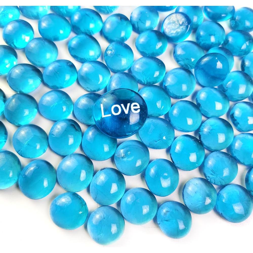 Piedras de Vidrio Azul Marino HappyFiller 2,27 kg para Decorar