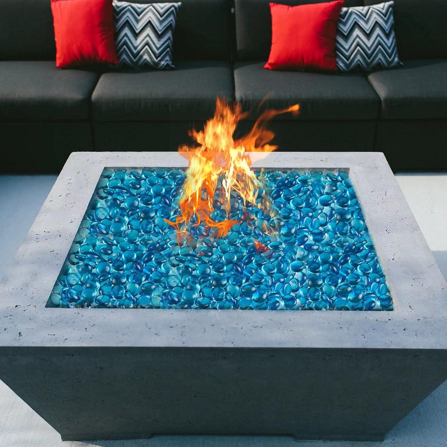 Piedras de Vidrio Azul Marino HappyFiller 2,27 kg para Decorar