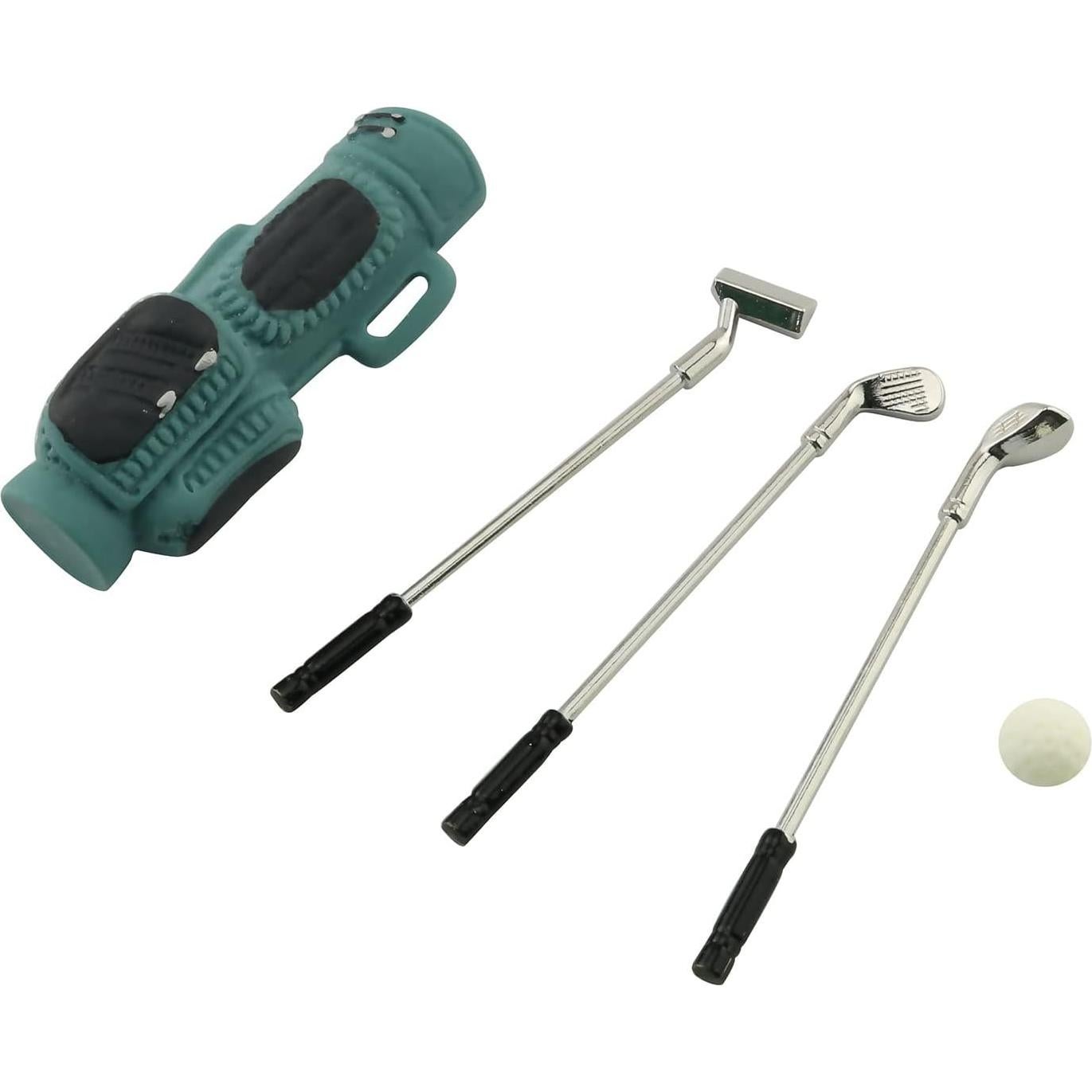 Conjunto Mini Golf TAODAN 1:12 con Bolsa y 3 Palos