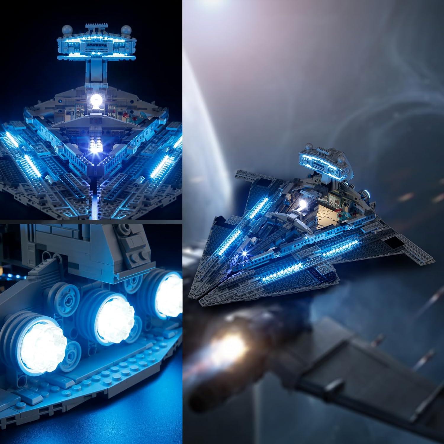 Luz LED Vaodest para Lego 75394 Destructor Estelar Imperial
