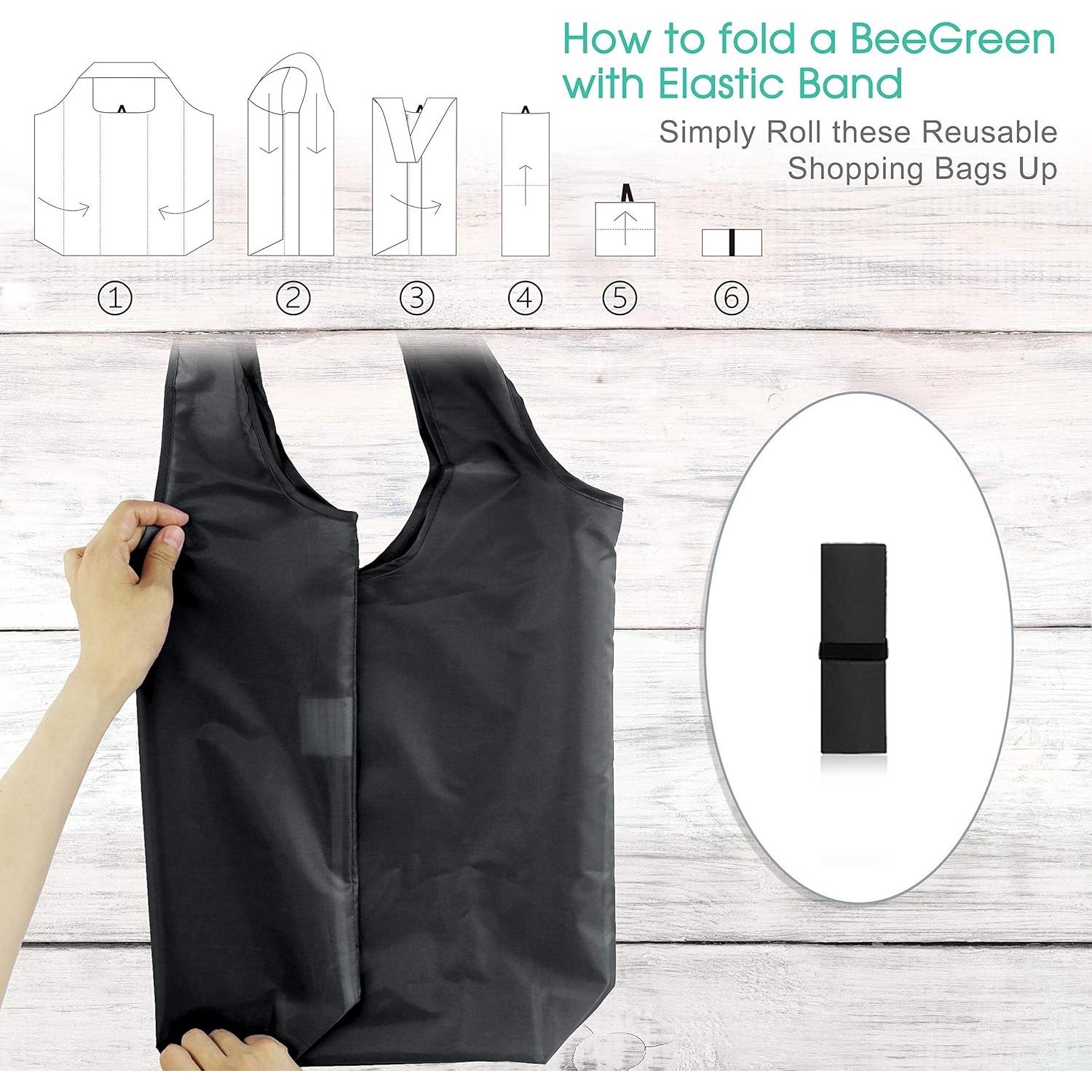 Bolsas de Compras Reutilizables BeeGreen 10 Piezas 22.68 kg