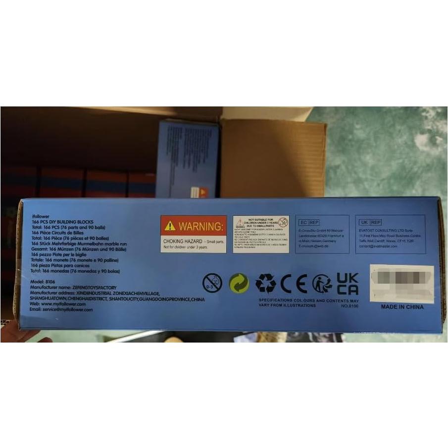 Kit Carrera de Canicas 166 Piezas ifollower Juguete STEM