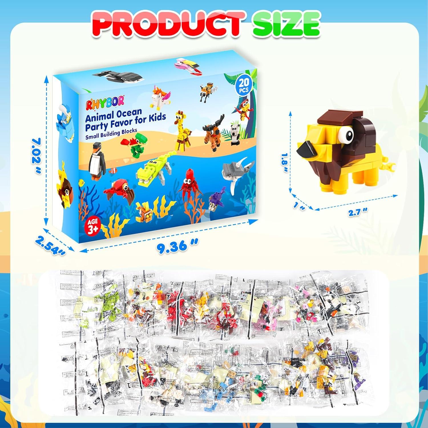 Set de Bloques de Construcción de Animales Rhybor 654 Piezas