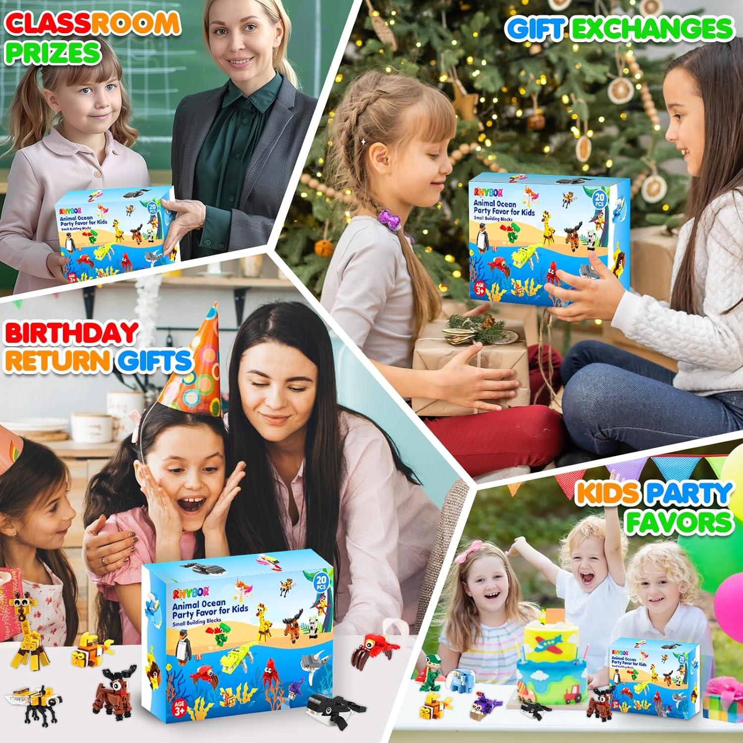 Set de Bloques de Construcción de Animales Rhybor 654 Piezas