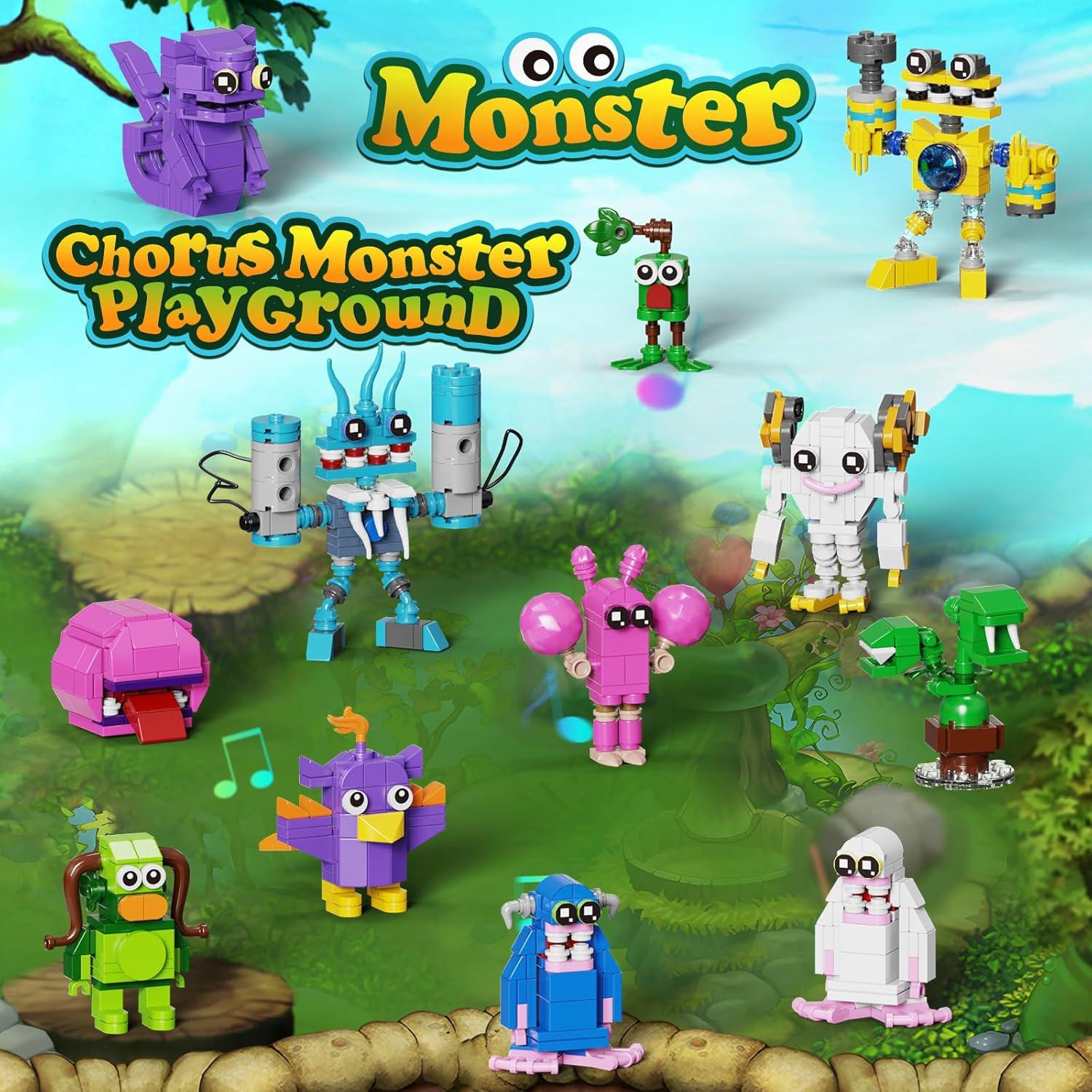 Juego de Construcción Monstruos Cantores 12 en 1 MYFUNTOY 637 Piezas