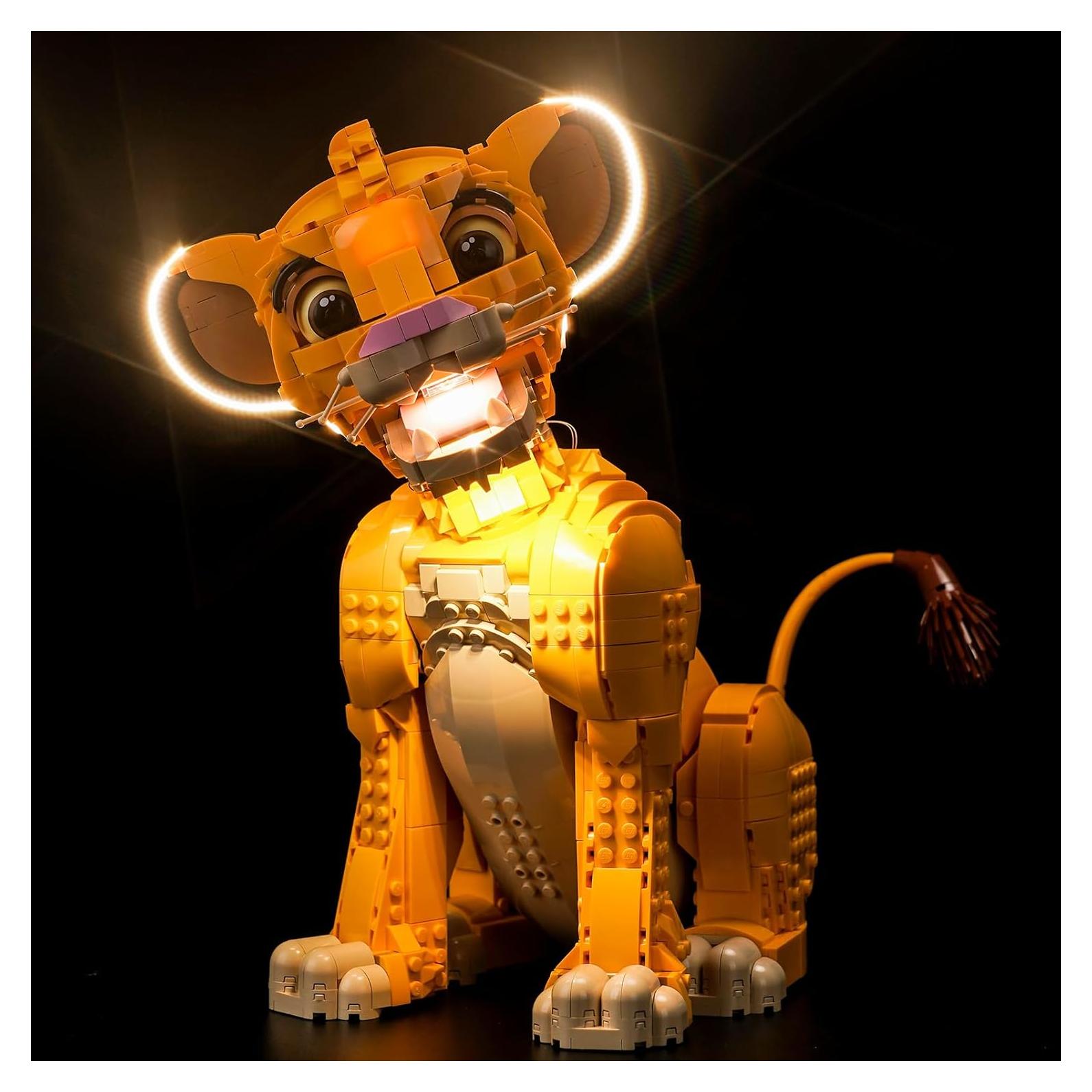 Kit de Luz LED LocoLee para LEGO 43247 Joven Simba El Rey León