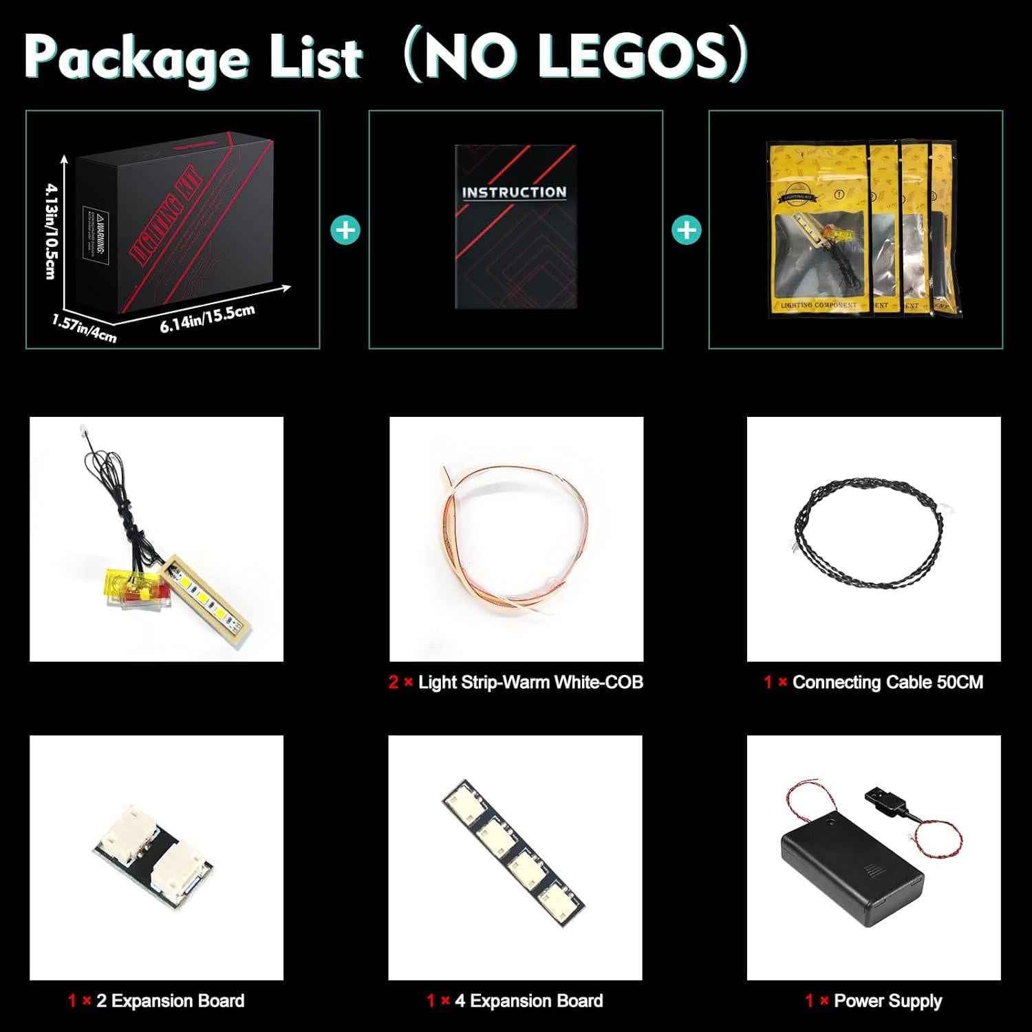 Kit de Luz LED LocoLee para LEGO 43247 Joven Simba El Rey León