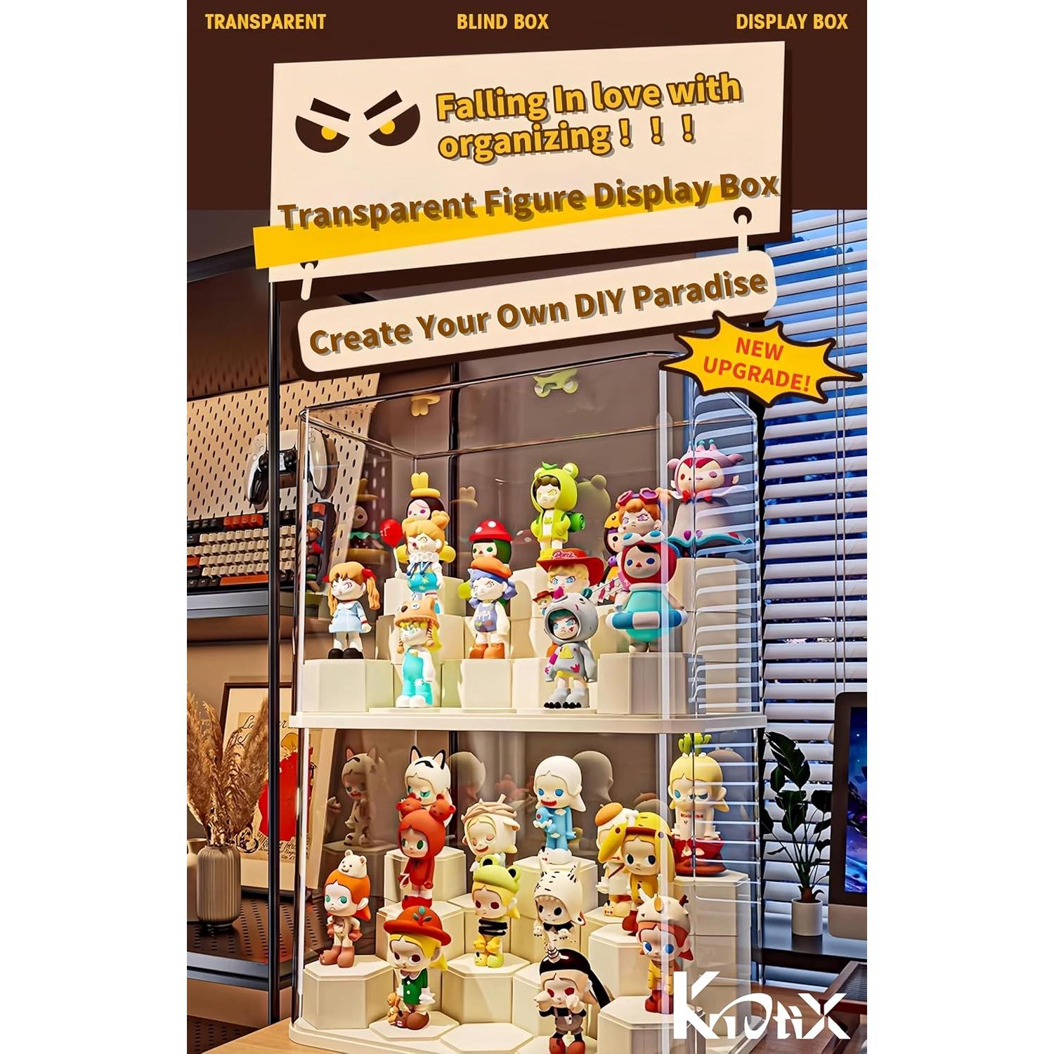 Estuche de Exhibición Apilable KNOTIX 11L para Figuras