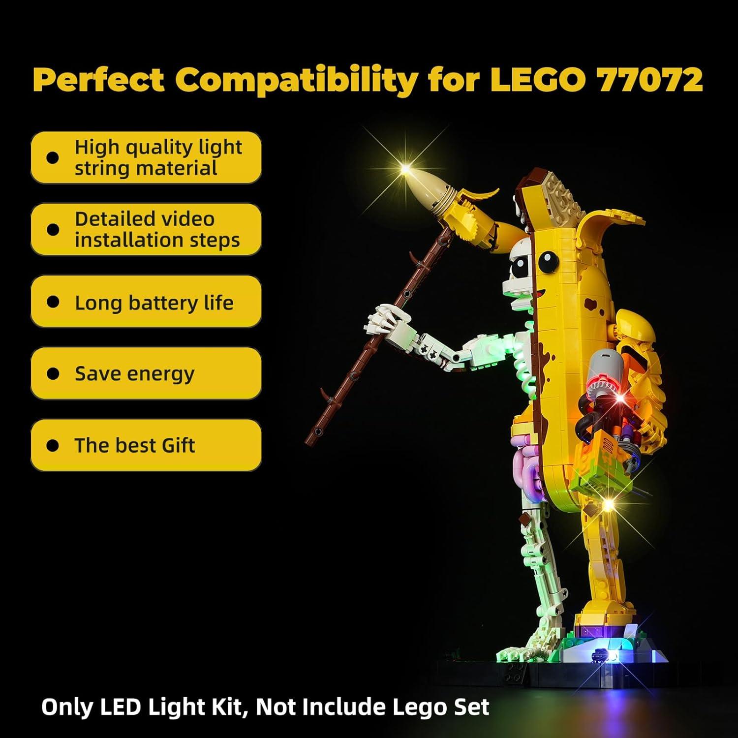 Kit de Luz LED Rorliny para Lego Fortnite Peely Bone 77072