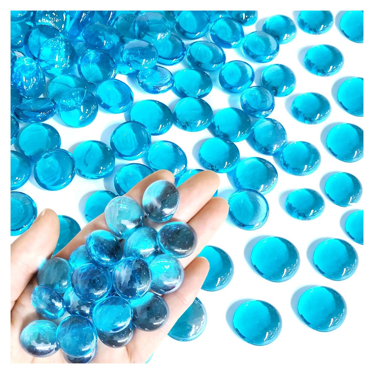 Canicas de vidrio azul FANTIAN 2,27 kg para decoración