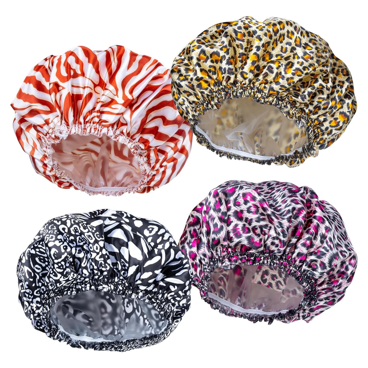 Gorras de Ducha Reutilizables CHFONG 4 PCS Impermeables