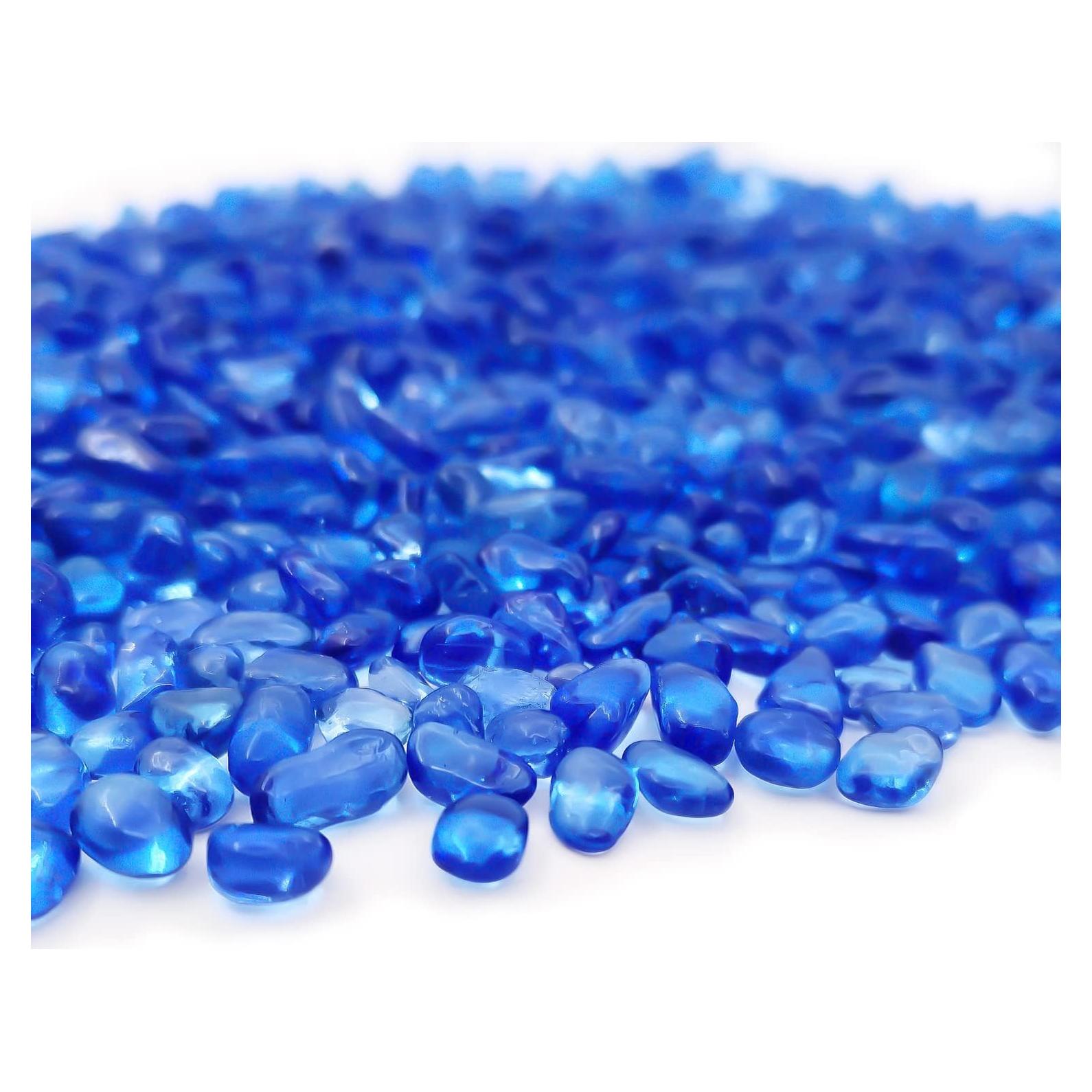 Piedras de Gemas de Vidrio Keedolla 1.36 kg Azul Marino