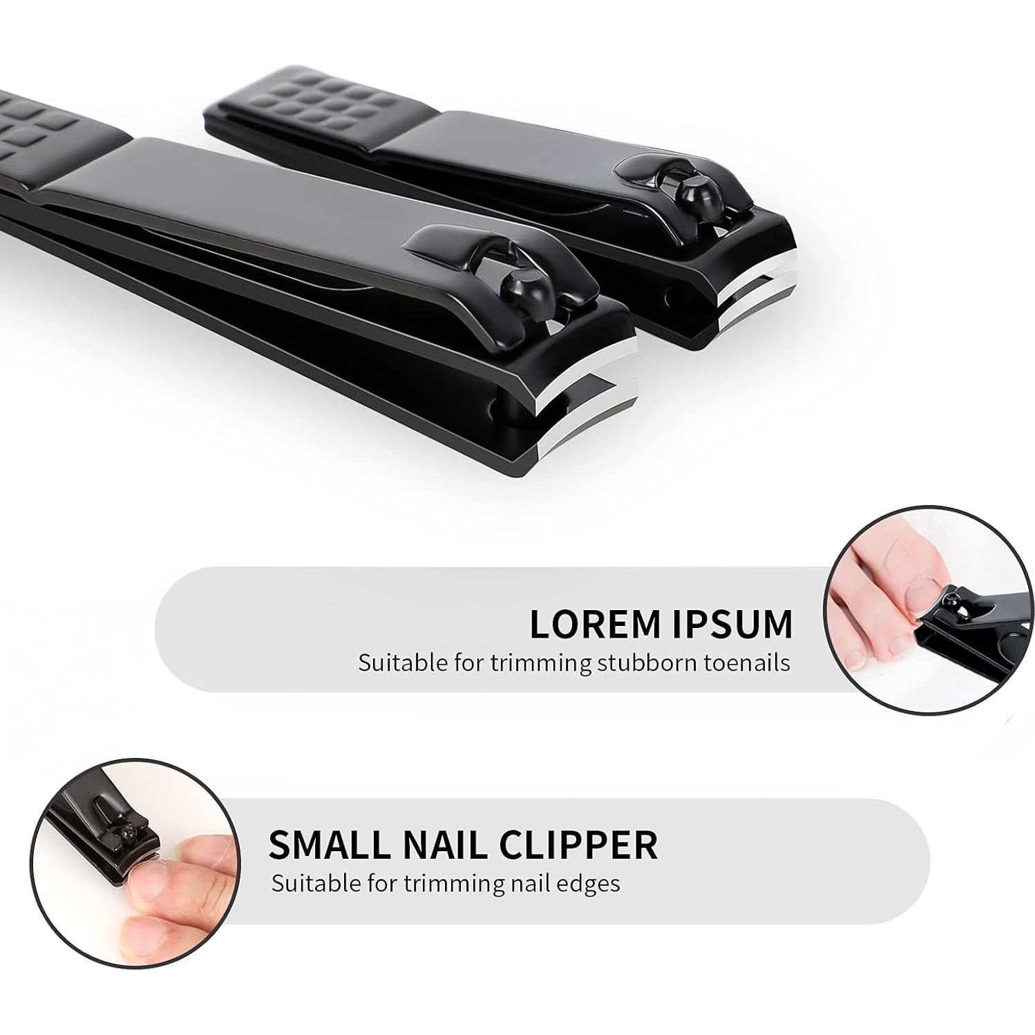 Juego de Cortauñas Aogeili de Acero Inoxidable 3 PZS