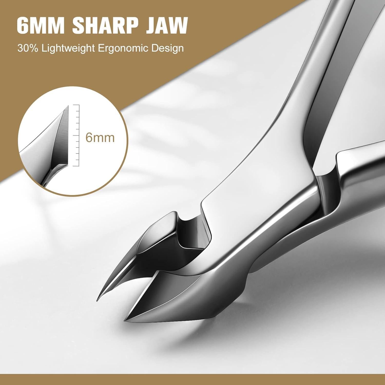 Cortador de Cutículas 2 en 1 FERYES Acero Inoxidable 6mm