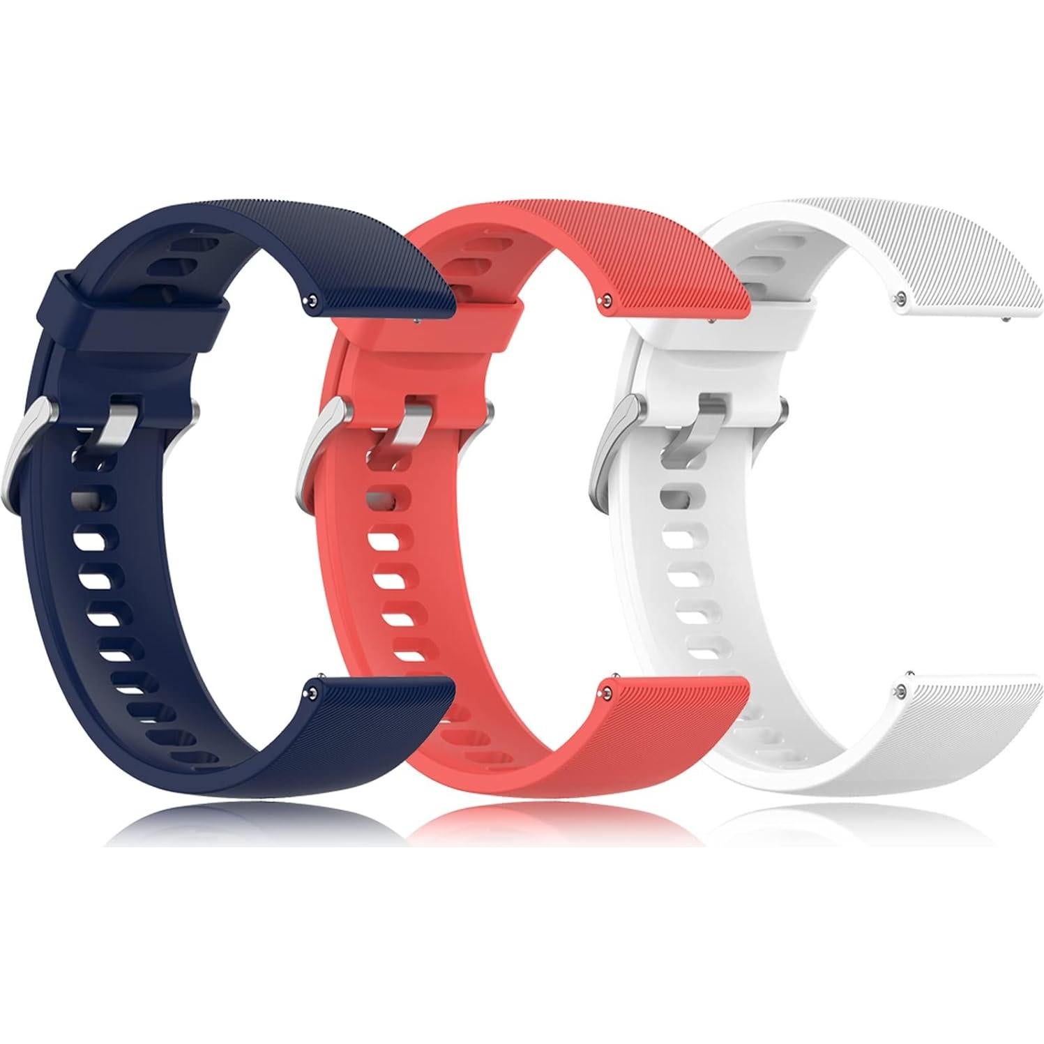 Correas de Reloj Z.DuDuZAZA para Xiaomi Mi Watch 22mm [3 Paquetes]