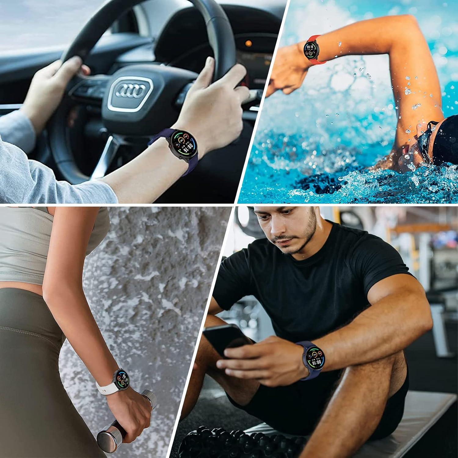 Correas de Reloj Z.DuDuZAZA para Xiaomi Mi Watch 22mm [3 Paquetes]