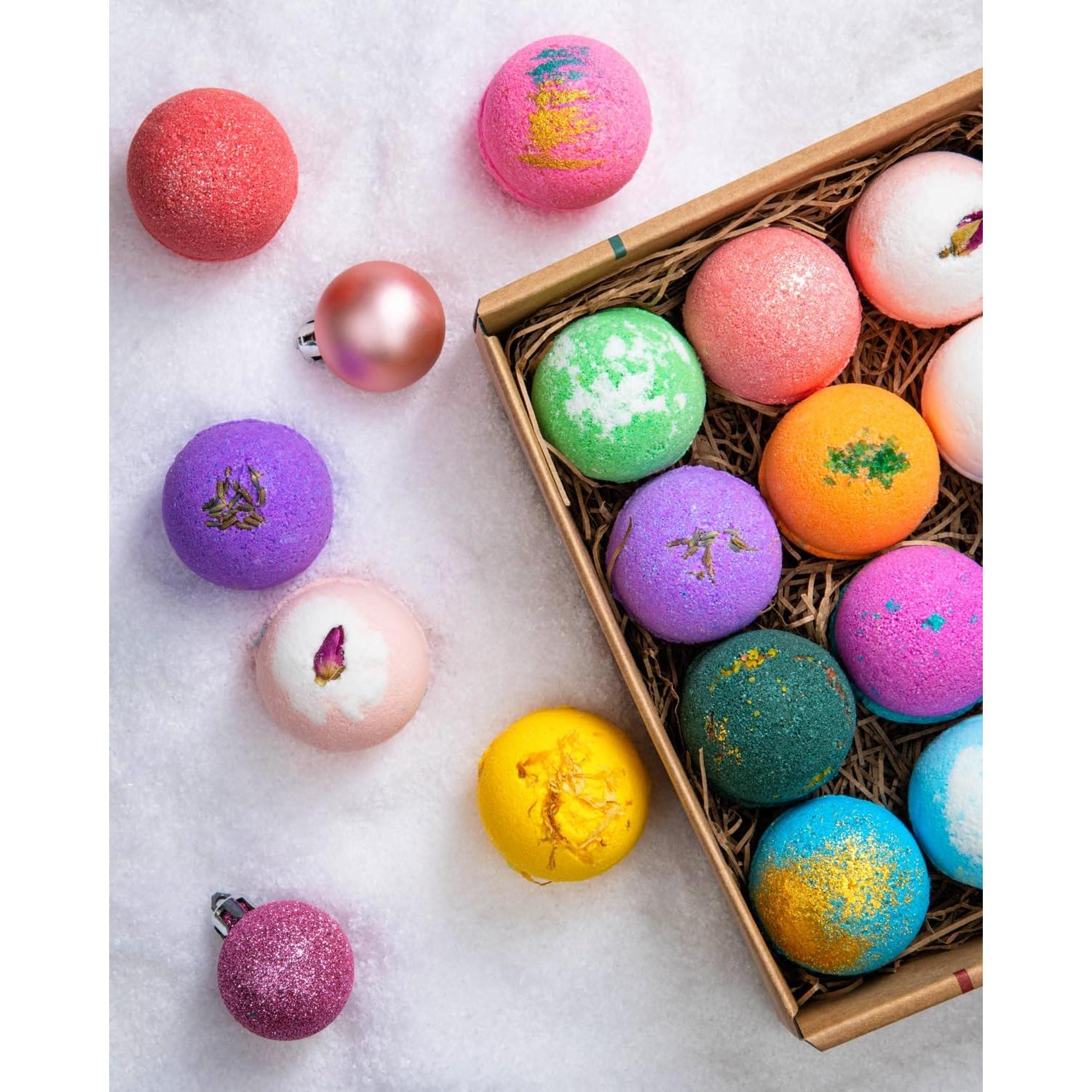 Juego de 12 Bombas de Baño LifeAround2Angels Hidratantes