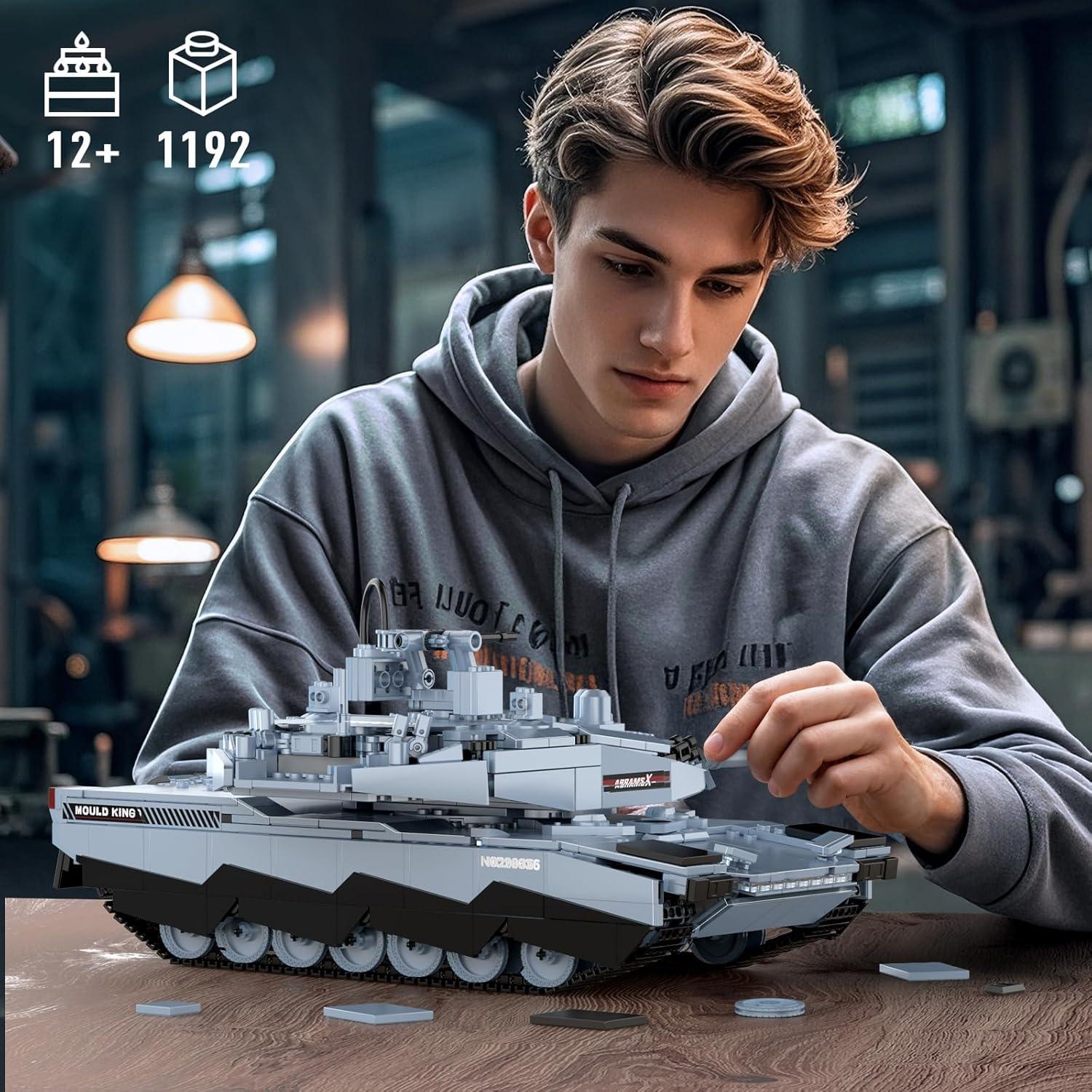 Mould King Tanque RC Abrams-X 20036 1192 Piezas Control Remoto