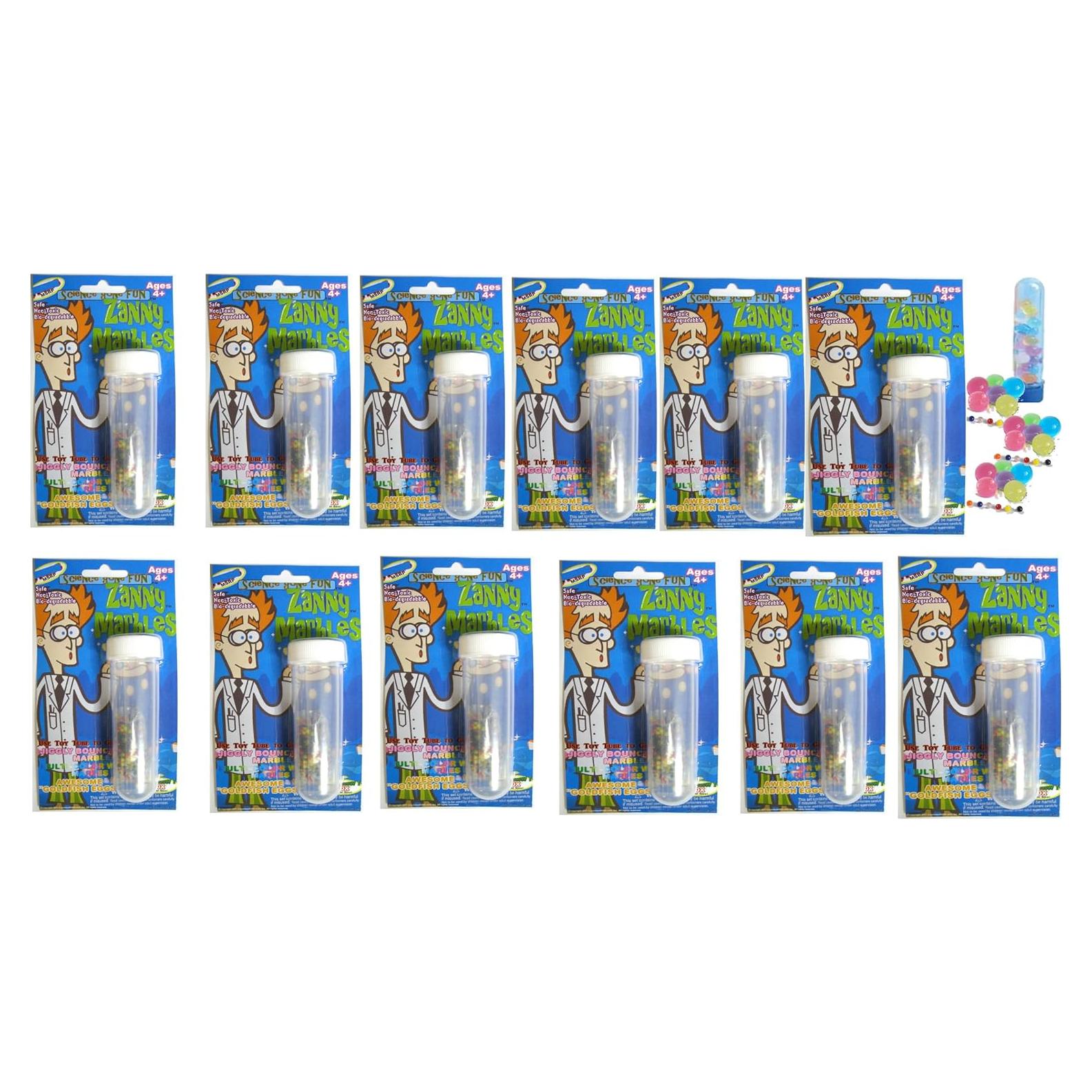 Paquete de 12 Kits Científicos Zanny - Bolas de Mármol Multicolor