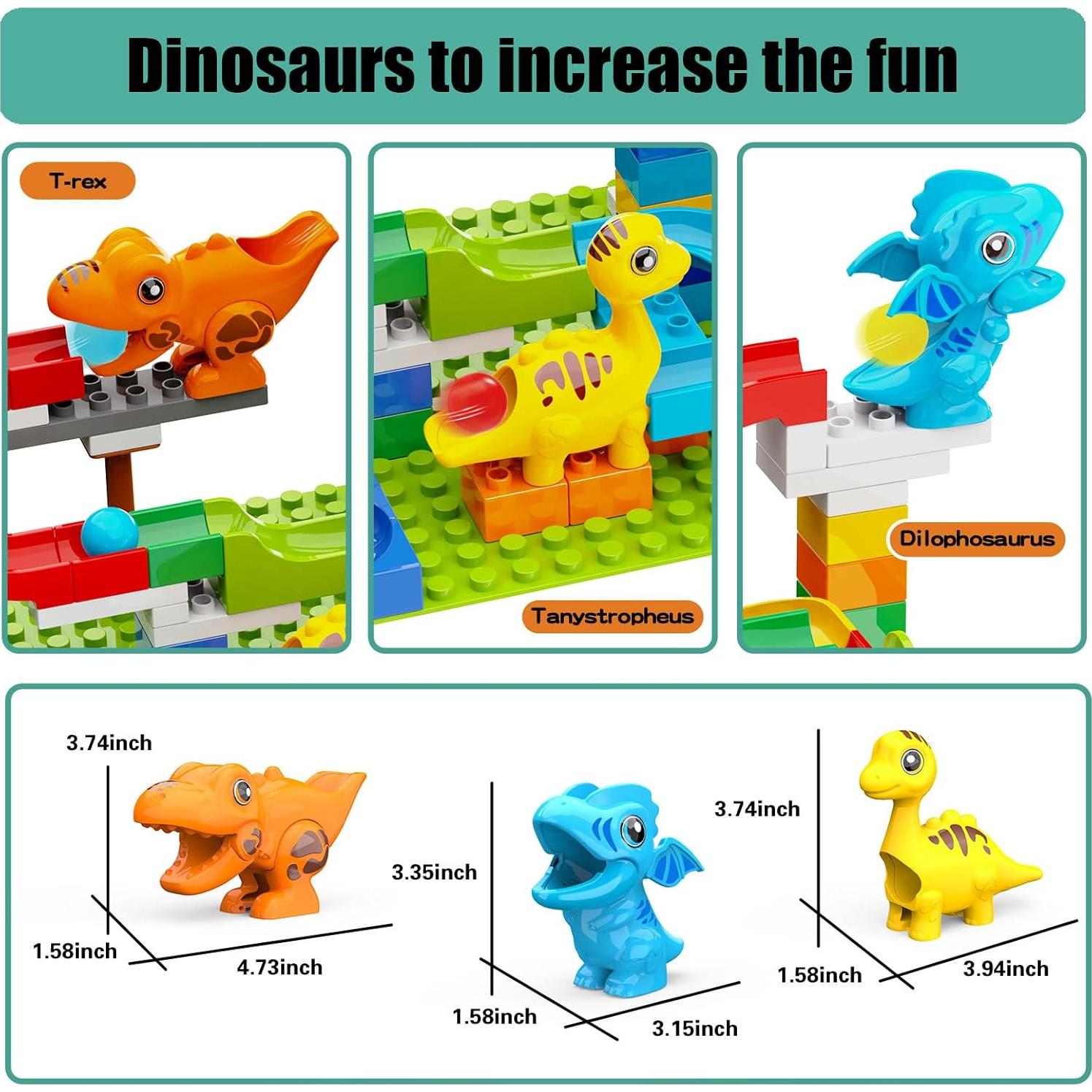 Bloques de Construcción Klobroz 127 Piezas Dinosaurios 3-8 Años