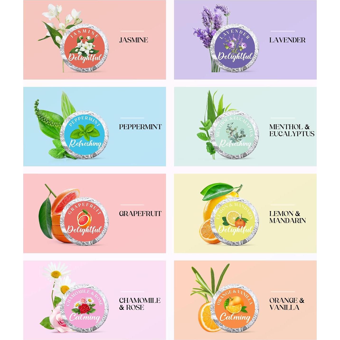 Bombas de Ducha Aromaterapia POPCHOSE - 8 Aromas Naturales