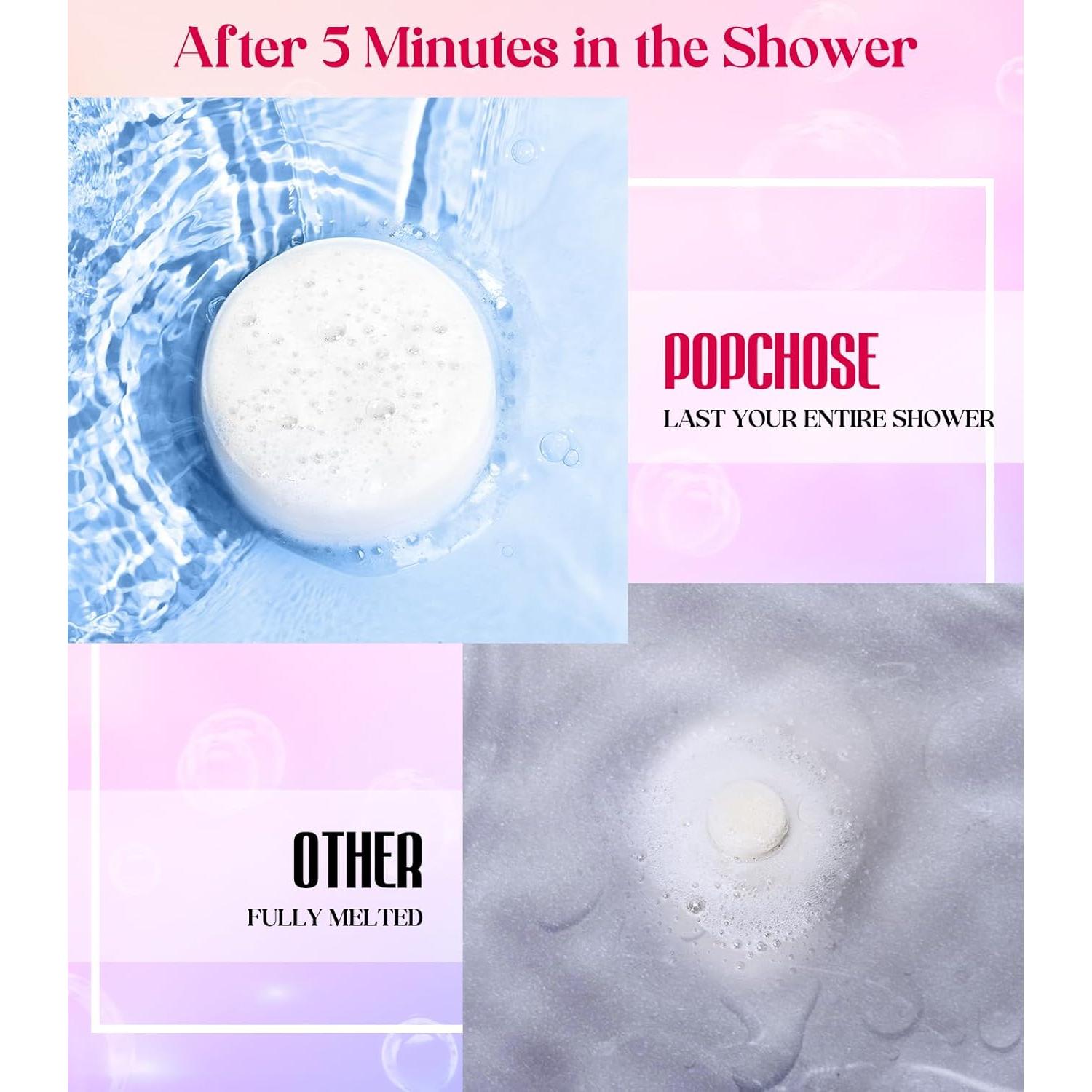 Bombas de Ducha Aromaterapia POPCHOSE - 8 Aromas Naturales