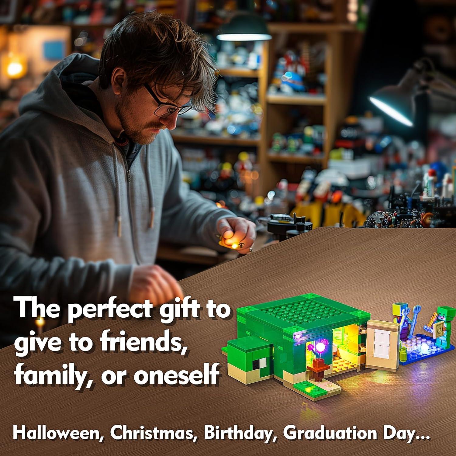 Kit de Iluminación LED Brickshining para Lego Casa Playa Tortuga 21254