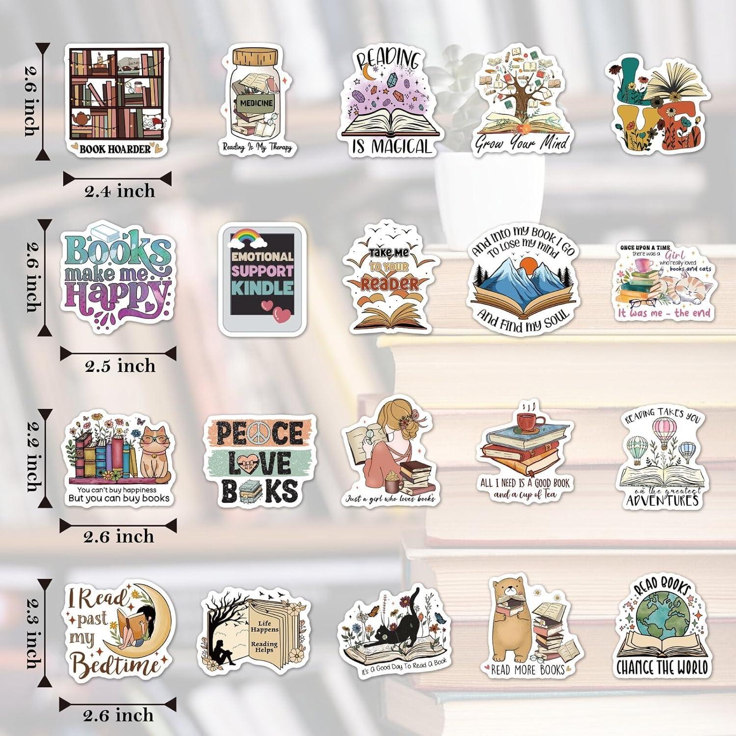 MiStar Stickers Literarios 110 Piezas para Decorar