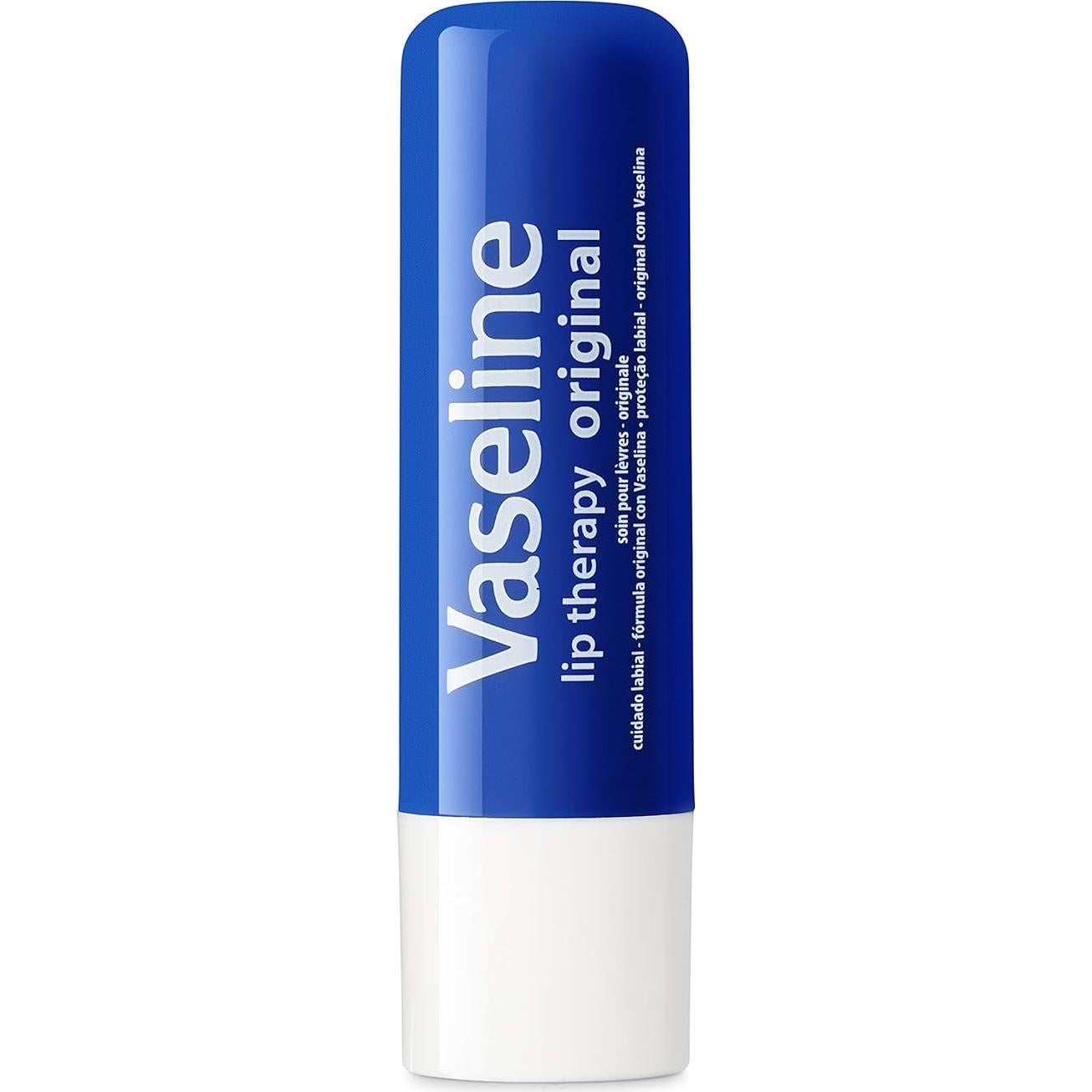 Bálsamo Labial Vaseline Lip Therapy Original 4.5g x4