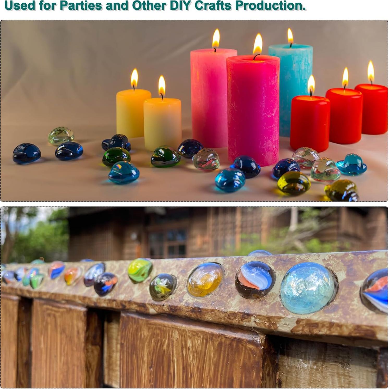 Perlas de Vidrio Negro Niquel 36pcs 1.7-2.2cm MECCANIXITY