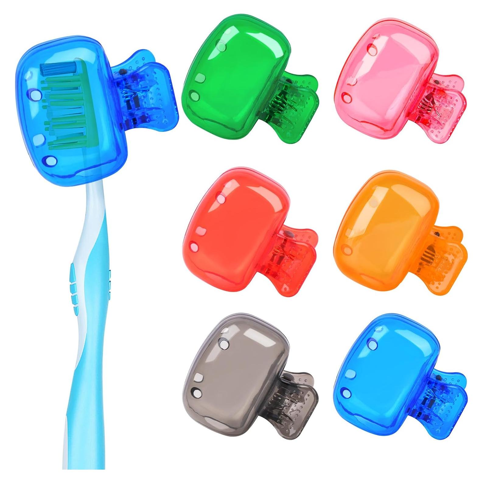 6 Cubiertas de Cepillo de Dientes Atiloy con Clip y Drenaje