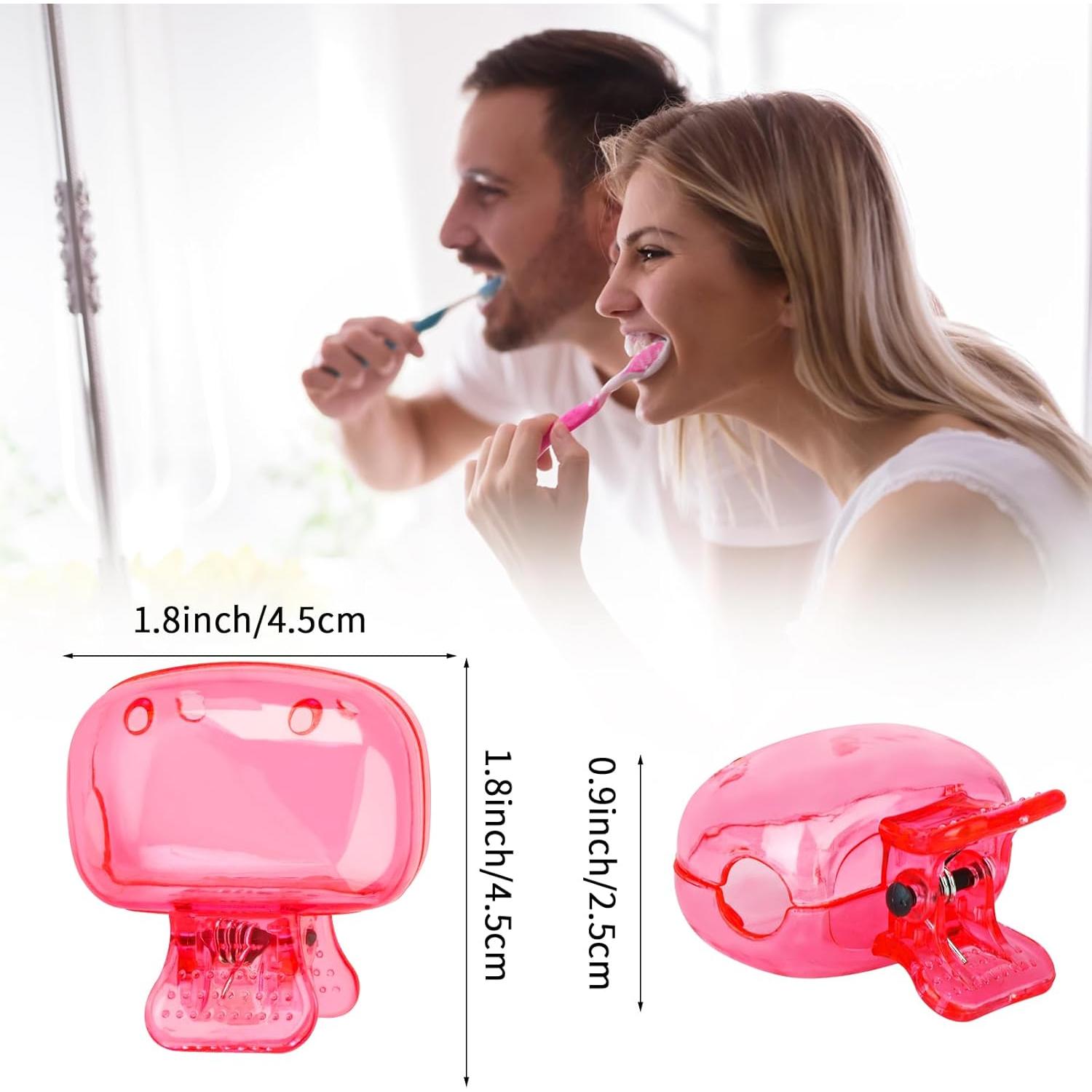 6 Cubiertas de Cepillo de Dientes Atiloy con Clip y Drenaje