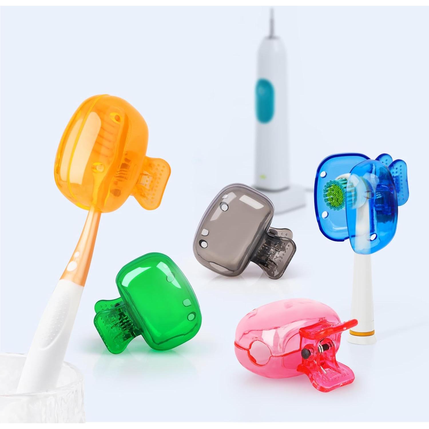 6 Cubiertas de Cepillo de Dientes Atiloy con Clip y Drenaje