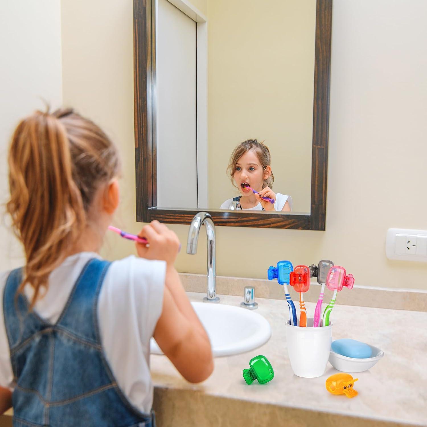 6 Cubiertas de Cepillo de Dientes Atiloy con Clip y Drenaje