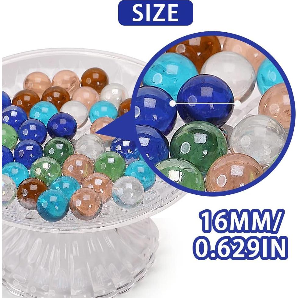 PowerKing 100 Canicas de Vidrio 14 mm para Niños