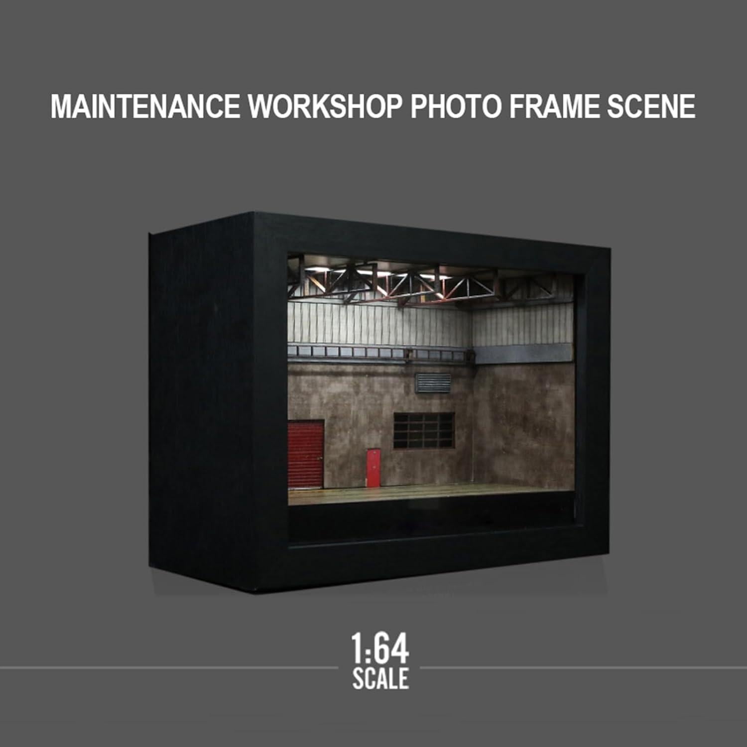 Caja de Exhibición de Coche 1/64 Bivitre con Luz LED